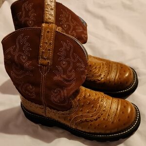 Ariat Women's Fatbaby Western Boots - Brown and Tan